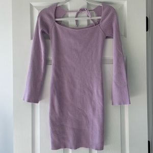 Lilac sweater dress